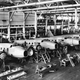 Model 247s on Boeing’s production line (San Diego Air and Space Museum)